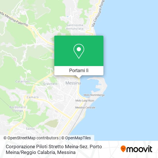 Mappa Corporazione Piloti Stretto Meina-Sez. Porto Meina / Reggio Calabria