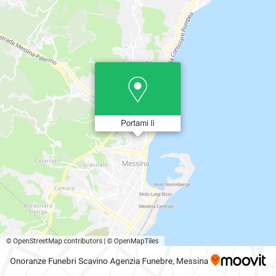 Mappa Onoranze Funebri Scavino Agenzia Funebre