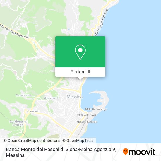 Mappa Banca Monte dei Paschi di Siena-Meina Agenzia 9