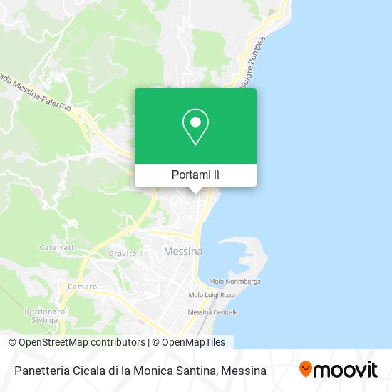 Mappa Panetteria Cicala di la Monica Santina