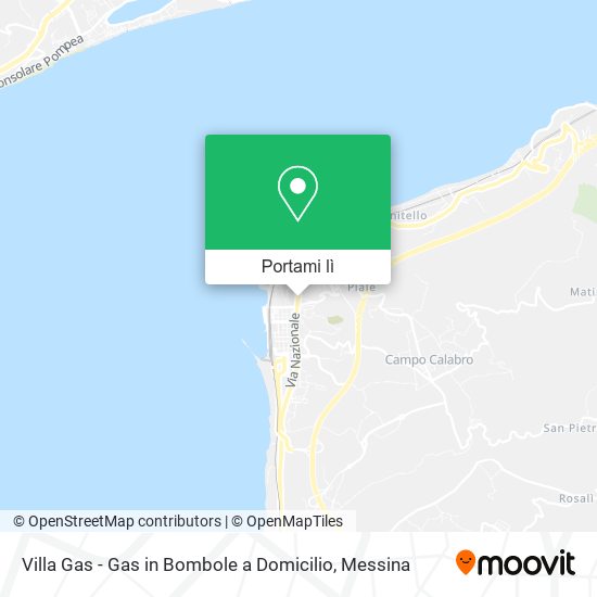 Mappa Villa Gas - Gas in Bombole a Domicilio