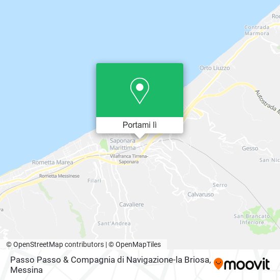 Mappa Passo Passo & Compagnia di Navigazione-la Briosa