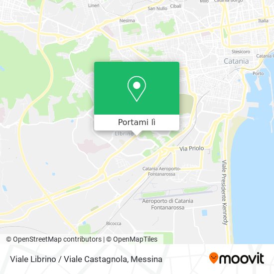 Mappa Viale Librino / Viale Castagnola