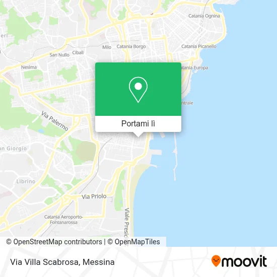 Mappa Via Villa Scabrosa