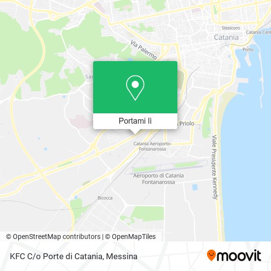 Mappa KFC C/o Porte di Catania