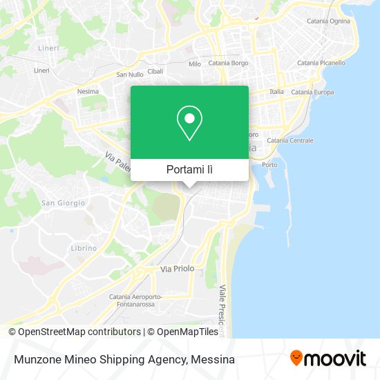 Mappa Munzone Mineo Shipping Agency