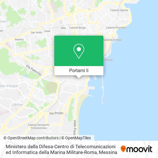 Mappa Ministero della Difesa-Centro di Telecomunicazioni ed Informatica della Marina Militare-Roma