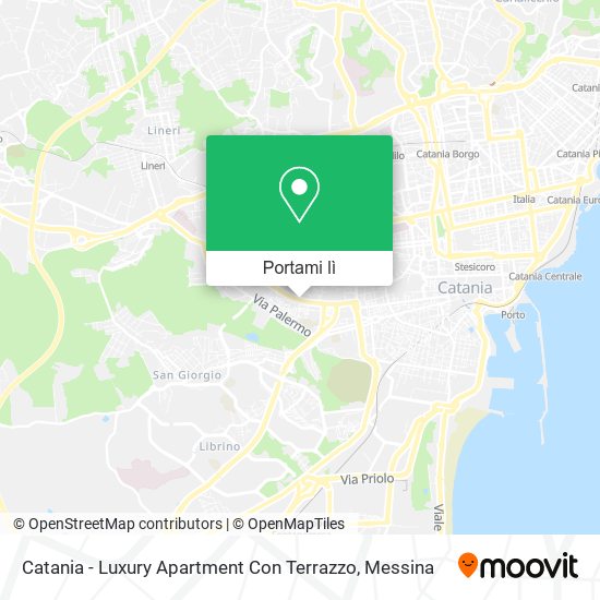 Mappa Catania - Luxury Apartment Con Terrazzo