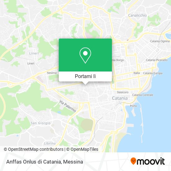 Mappa Anffas Onlus di Catania