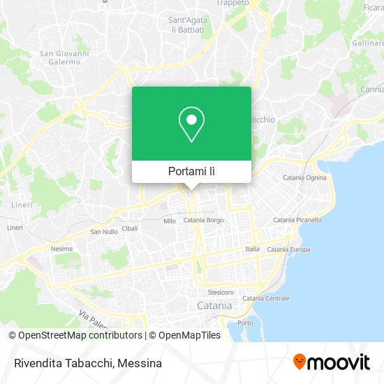 Mappa Rivendita Tabacchi