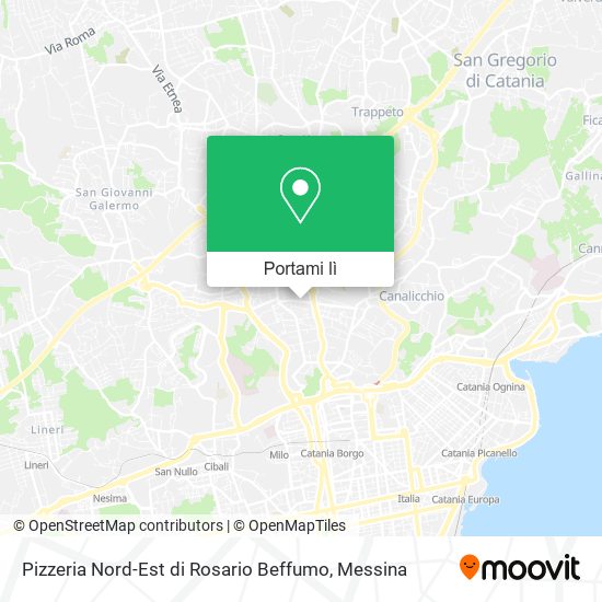 Mappa Pizzeria Nord-Est di Rosario Beffumo