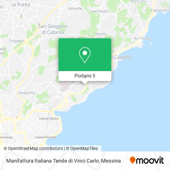 Mappa Manifattura Italiana Tende di Vinci Carlo
