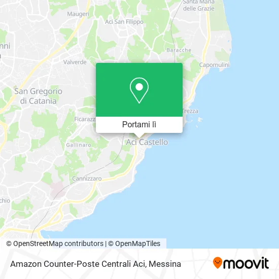 Mappa Amazon Counter-Poste Centrali Aci