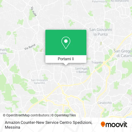 Mappa Amazon Counter-New Service Centro Spedizioni