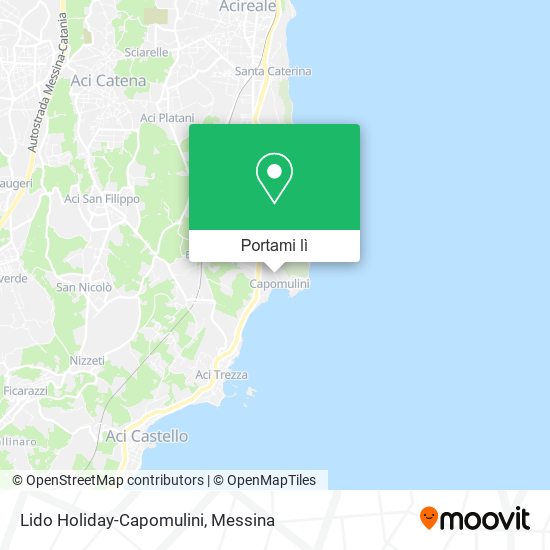 Mappa Lido Holiday-Capomulini
