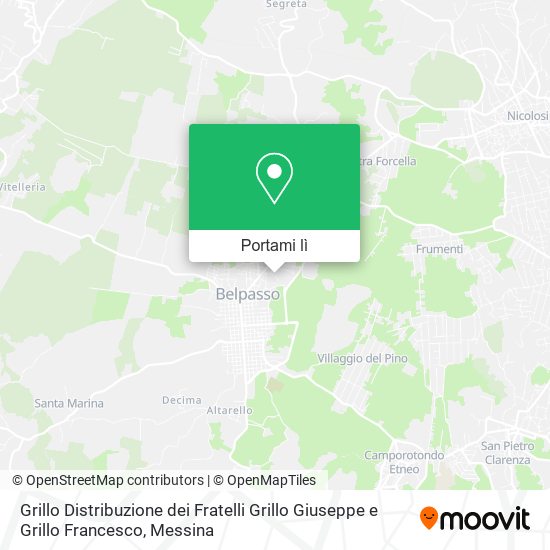 Mappa Grillo Distribuzione dei Fratelli Grillo Giuseppe e Grillo Francesco