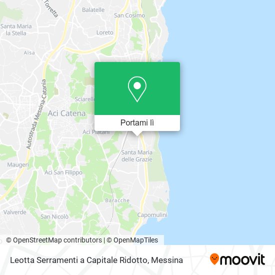 Mappa Leotta Serramenti a Capitale Ridotto