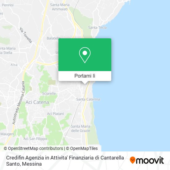 Mappa Credifin Agenzia in Attivita' Finanziaria di Cantarella Santo
