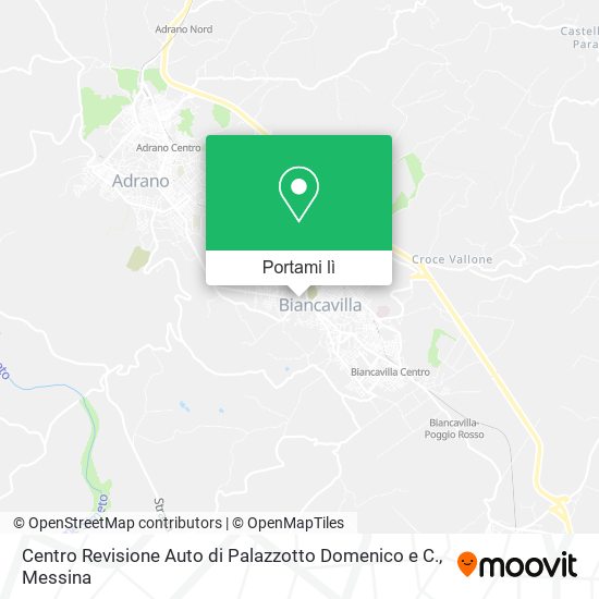 Mappa Centro Revisione Auto di Palazzotto Domenico e C.