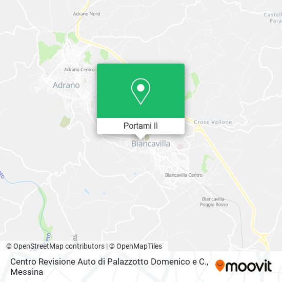 Mappa Centro Revisione Auto di Palazzotto Domenico e C.