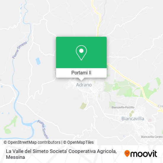 Mappa La Valle del Simeto Societa' Cooperativa Agricola