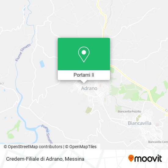 Mappa Credem-Filiale di Adrano