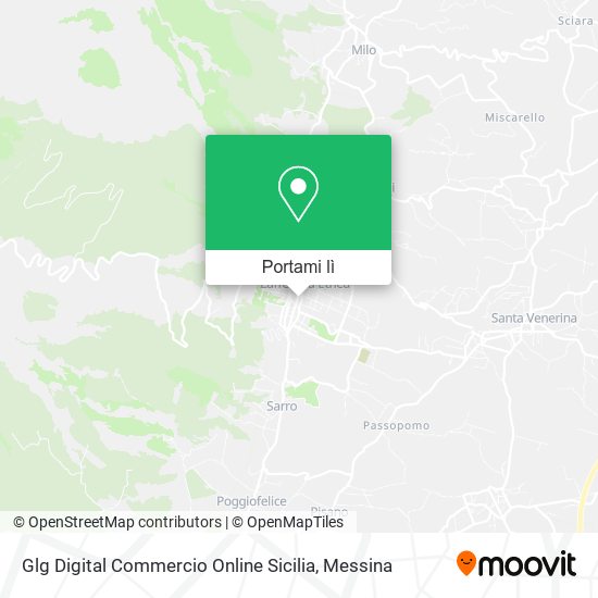Mappa Glg Digital Commercio Online Sicilia