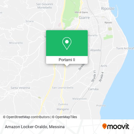 Mappa Amazon Locker-Oraldo