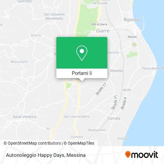 Mappa Autonoleggio Happy Days
