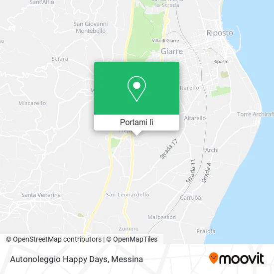 Mappa Autonoleggio Happy Days