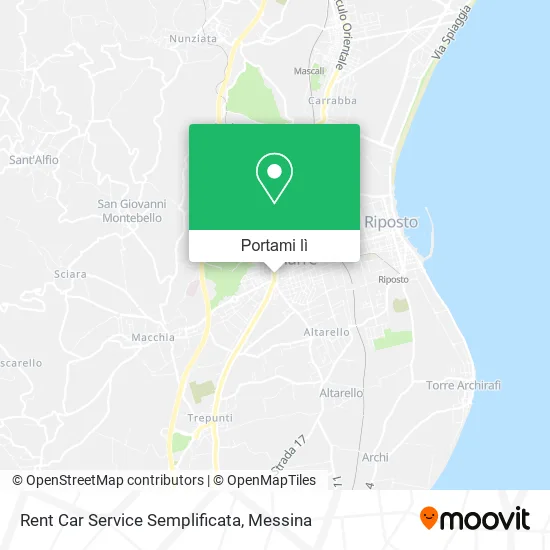 Mappa Rent Car Service Semplificata