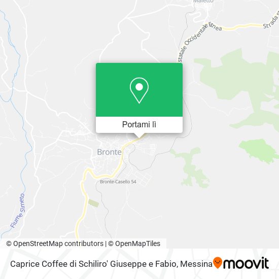 Mappa Caprice Coffee di Schiliro' Giuseppe e Fabio