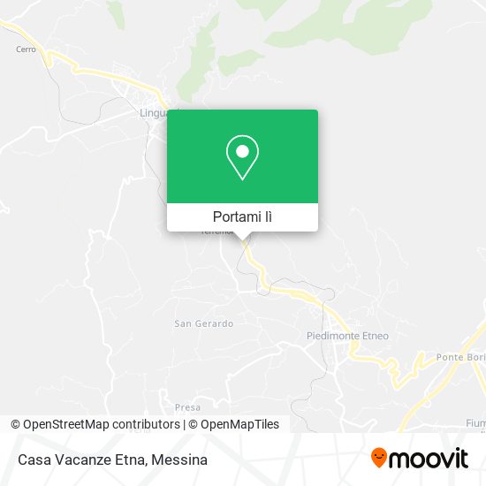Mappa Casa Vacanze Etna