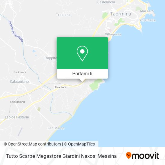 Mappa Tutto Scarpe Megastore Giardini Naxos