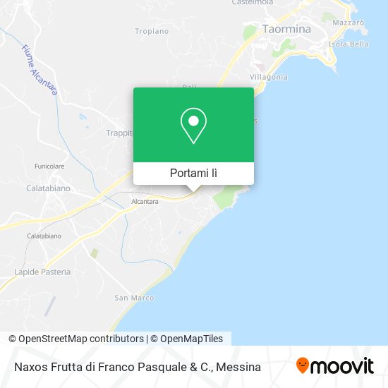Mappa Naxos Frutta di Franco Pasquale & C.