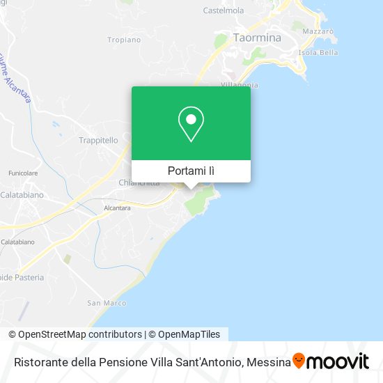 Mappa Ristorante della Pensione Villa Sant'Antonio