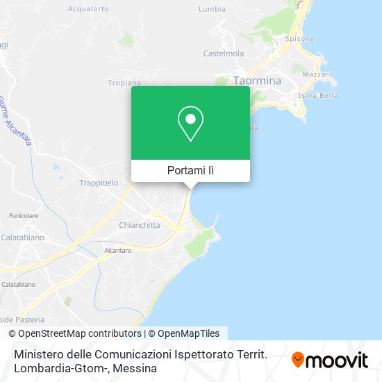 Mappa Ministero delle Comunicazioni Ispettorato Territ. Lombardia-Gtom-