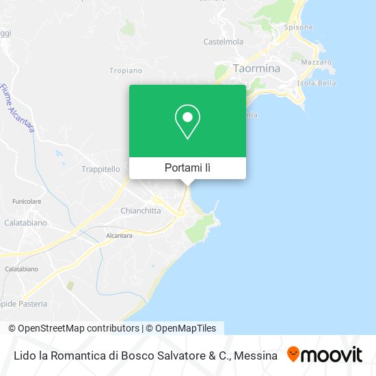 Mappa Lido la Romantica di Bosco Salvatore & C.