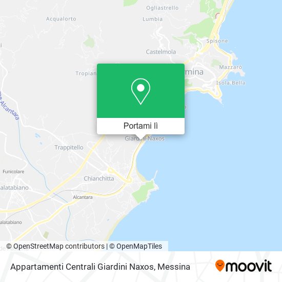 Mappa Appartamenti Centrali Giardini Naxos