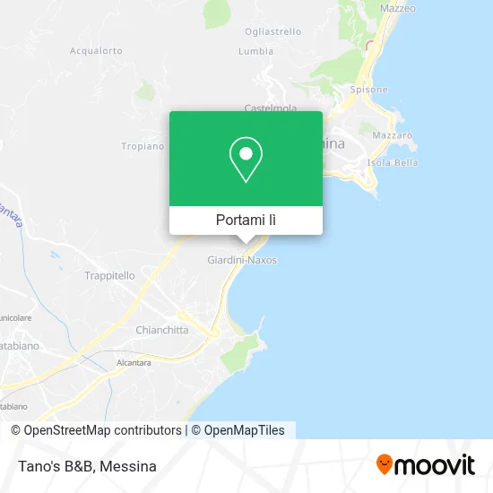 Mappa Tano's B&B