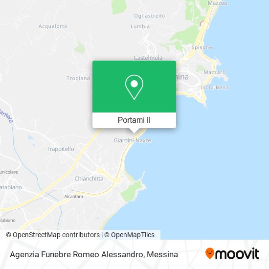 Mappa Agenzia Funebre Romeo Alessandro