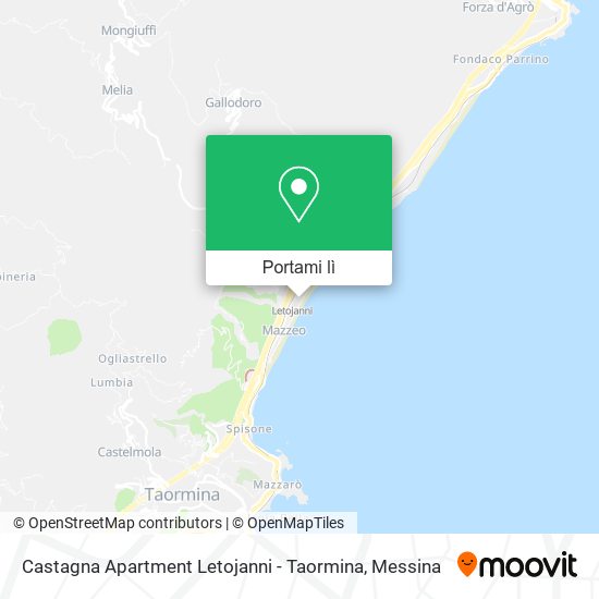 Mappa Castagna Apartment Letojanni - Taormina
