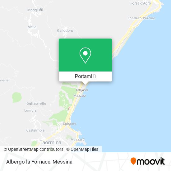 Mappa Albergo la Fornace