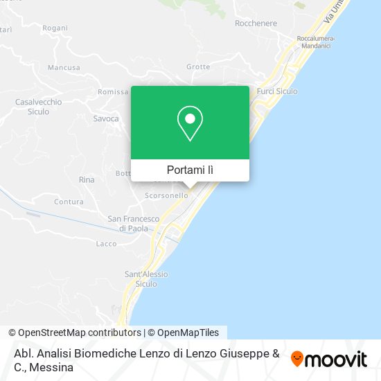 Mappa Abl. Analisi Biomediche Lenzo di Lenzo Giuseppe & C.