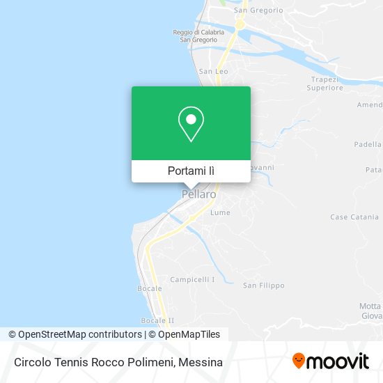 Mappa Circolo Tennis Rocco Polimeni
