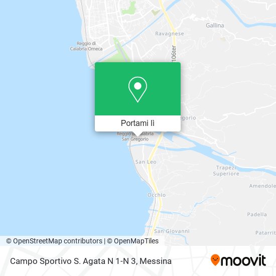 Mappa Campo Sportivo S. Agata N 1-N 3