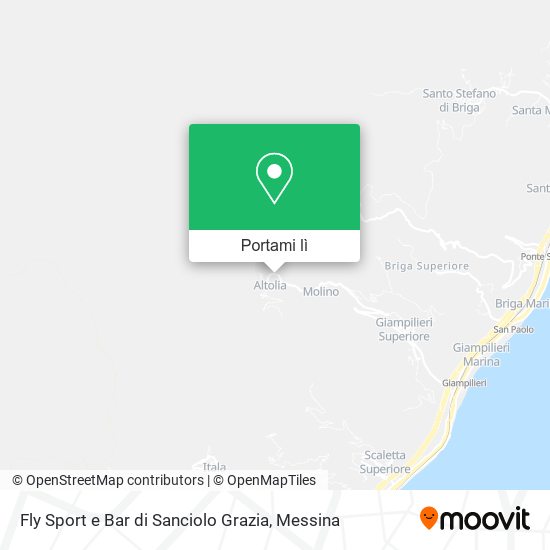Mappa Fly Sport e Bar di Sanciolo Grazia