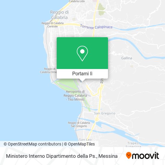 Mappa Ministero Interno Dipartimento della Ps.