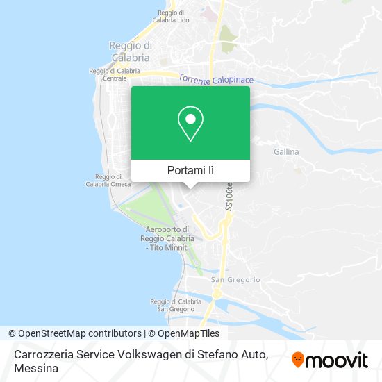 Mappa Carrozzeria Service Volkswagen di Stefano Auto