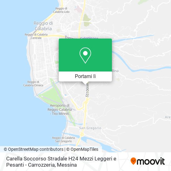 Mappa Carella Soccorso Stradale H24 Mezzi Leggeri e Pesanti - Carrozzeria